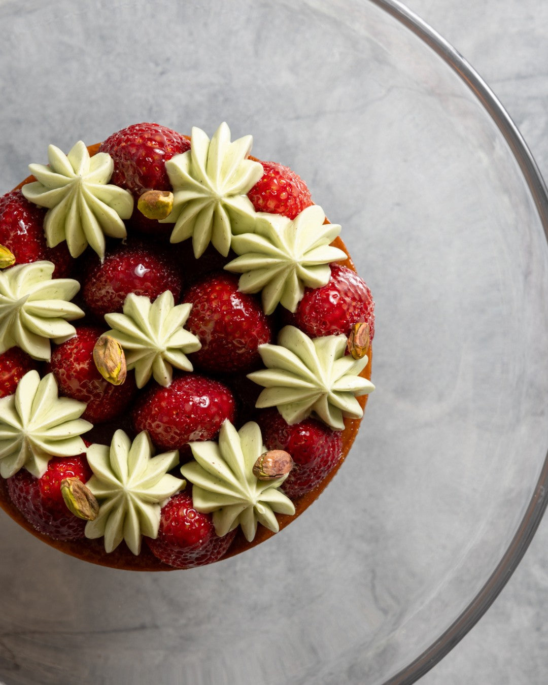 Strawberry & Pistachio Tart