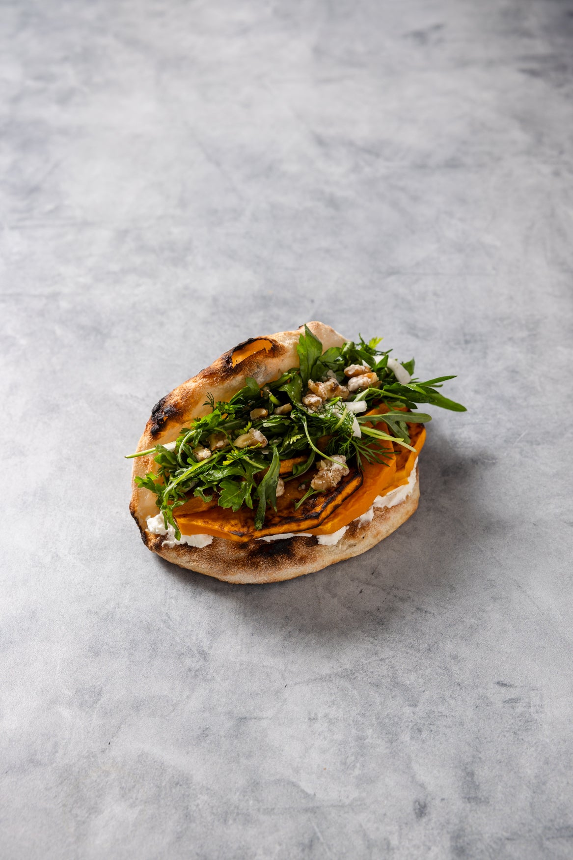 Roasted Pumpkin Goat’s Cheese Piadina