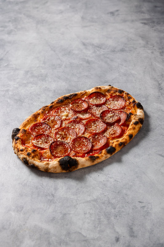 Salami & Pecorino Pizza